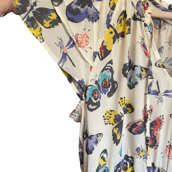Old Navy Butterfly Print Dress-Size Large-NWT-V Neck - Picture 5 of 12